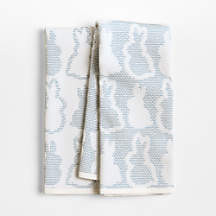 Bunny Textured Terry Organic Cotton Kitchen Towels, Set of 2 + Reviews | Crate & Barrel | Crate & Barrel