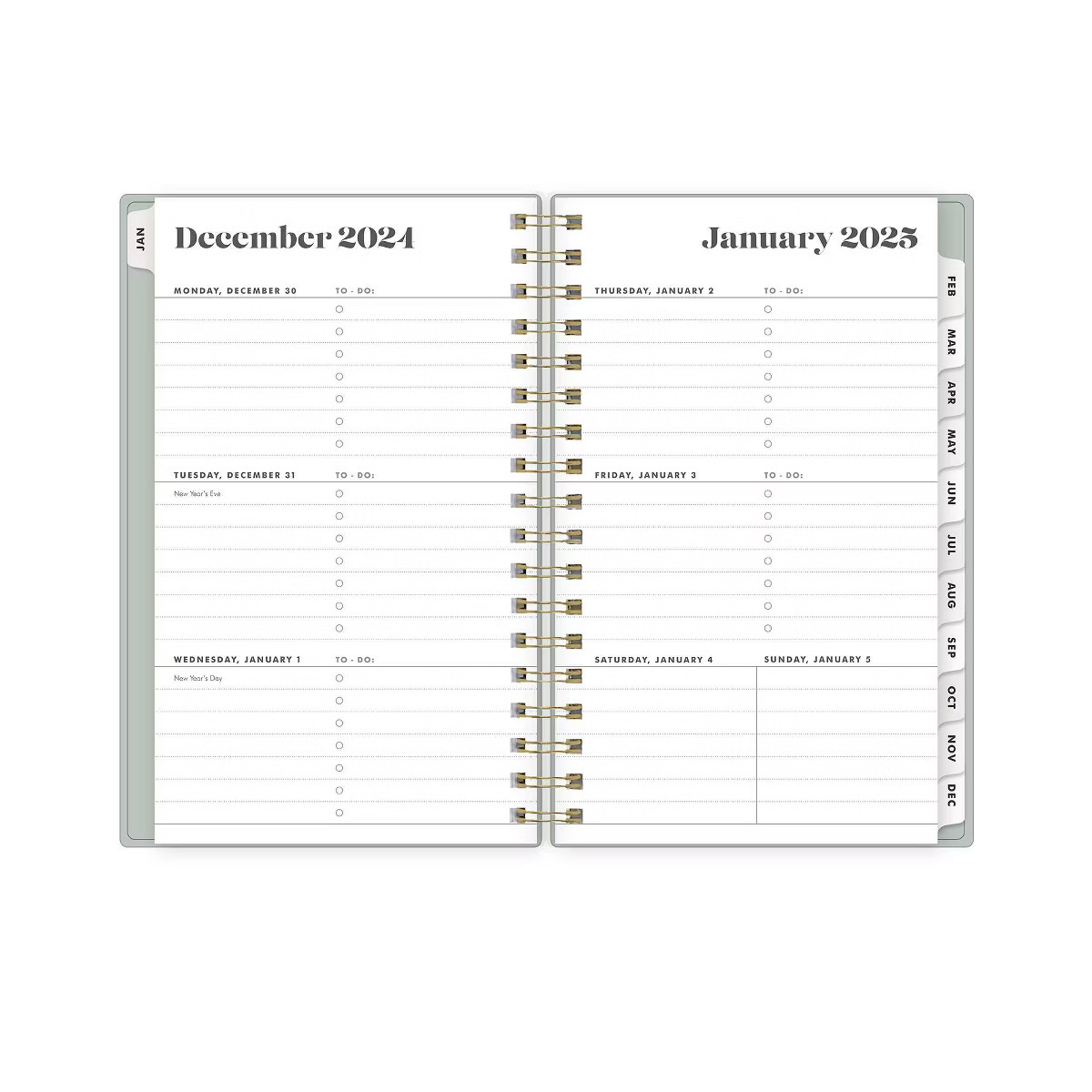 The Everygirl Planner 2025 Weekly/Monthly Planner 6.3"x4.33" Wirebound Solid Soft Sage: Adult Sta... | Target