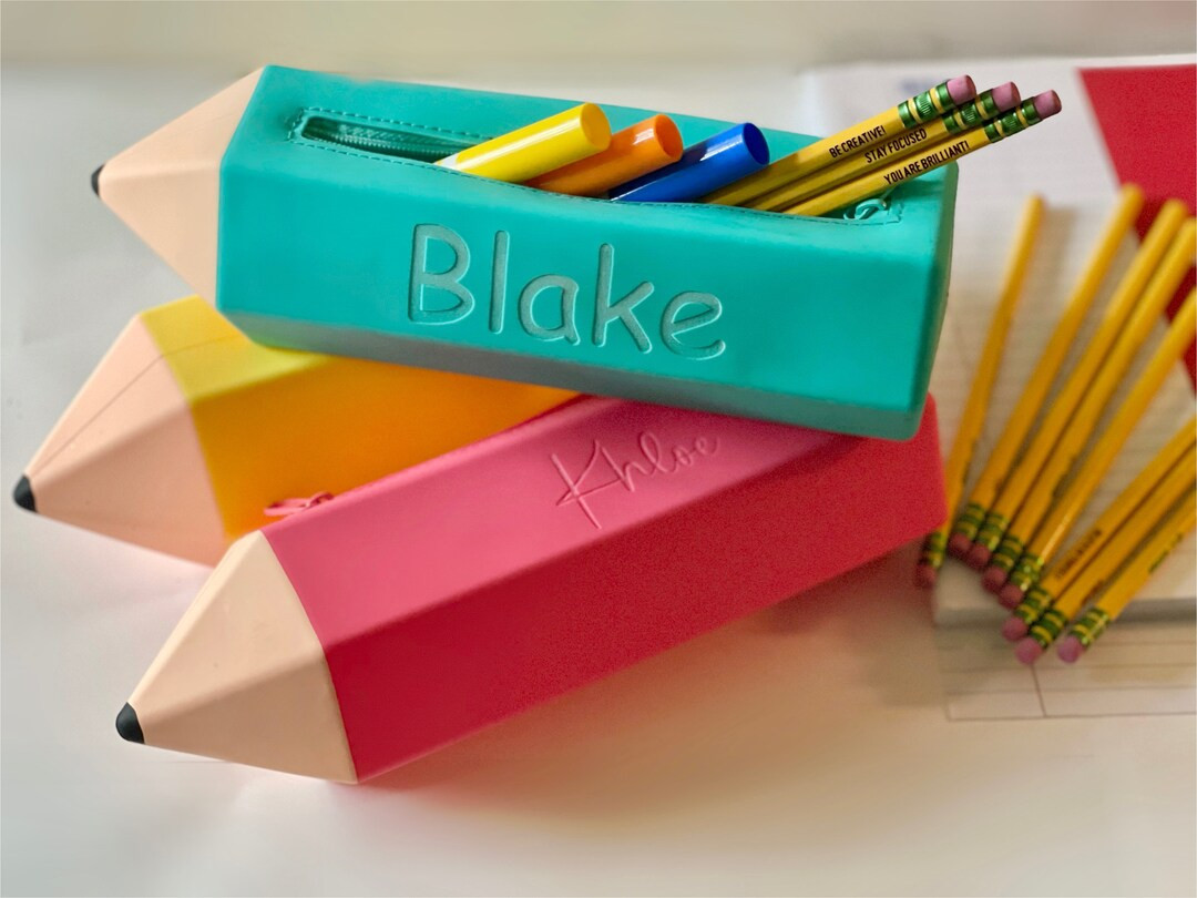Personalized Pencil Pouch Custom Crayon Box Back to School - Etsy | Etsy (US)