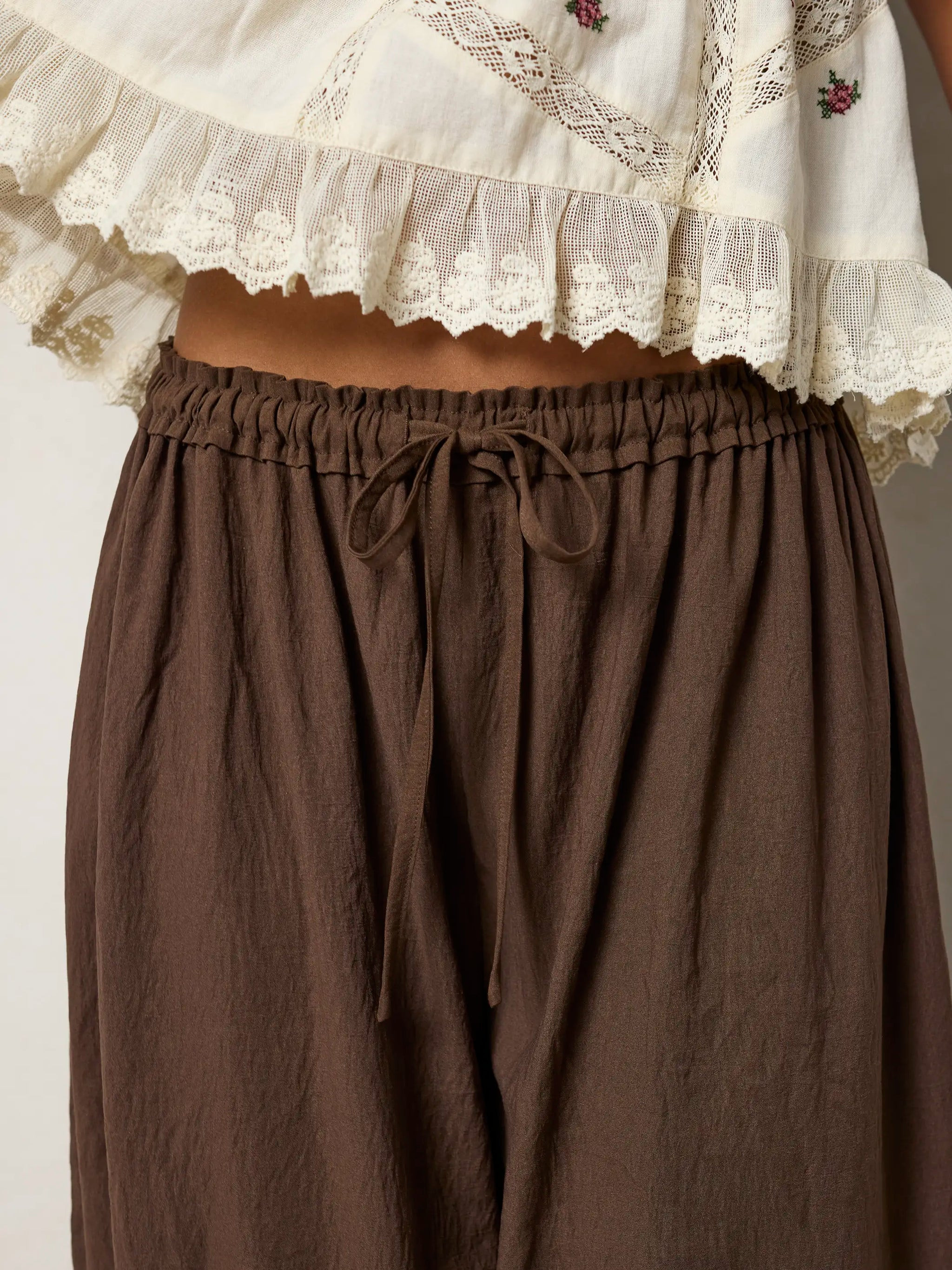 Faye Bloomer Pants - Brown | Natural Life