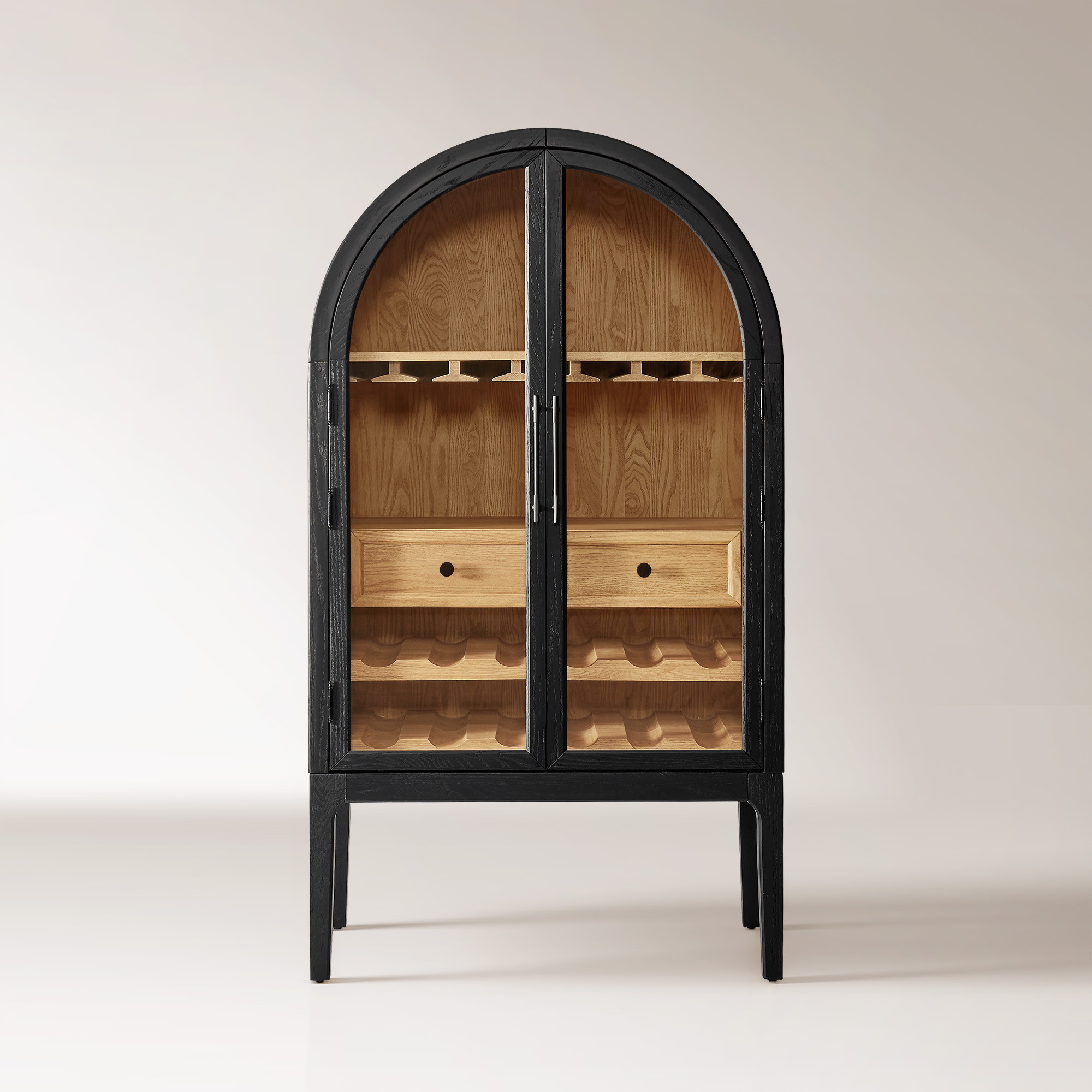 Valborg 36" Oak Bar Cabinet | Hernest