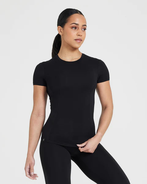Mellow™ Soft Short Sleeve T-Shirt 
 Black | Oner Active (UK / US)