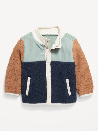 Mock-Neck Sherpa Jacket for Baby | Old Navy (CA)