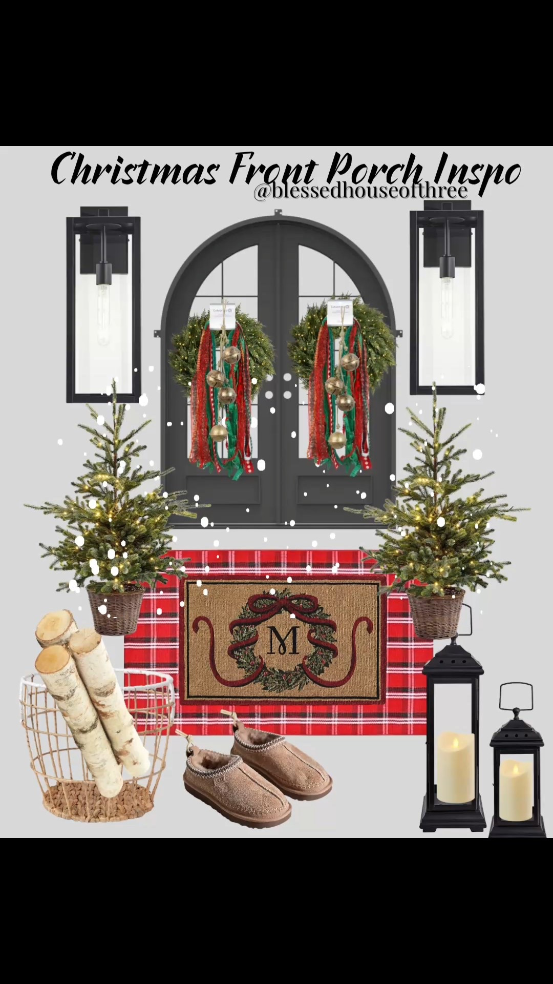Bring Christmas magic to your front porch with timeless holiday touches 🎄✨ Think pre-lit garlands, classic wreaths, lanterns, and cozy plaid accents for the perfect festive welcome. Simple, elegant, and full of holiday charm — your guests will feel the Christmas spirit before they even step inside! ❤️🏡 #ChristmasDecor #HolidayHome

front porch Christmas decor ideas, checkered rug, cozy holiday porch, traditional Christmas entryway, outdoor Christmas decorations, warm winter porch, holiday home style, prelit Christmas garland, festive front door wreath, simple Christmas porch, classic holiday, cozy Christmas front porch, outdoor holiday inspiration 2025, elegant Christmas entryway design, classic festive porch decor, warm holiday home ideas, timeless Christmas front door look, holiday lights and greenery, Christmas porch styling guide, front porch holiday trends, Christmas home inspiration#LTKStyleTip 

#LTKHome #LTKHoliday