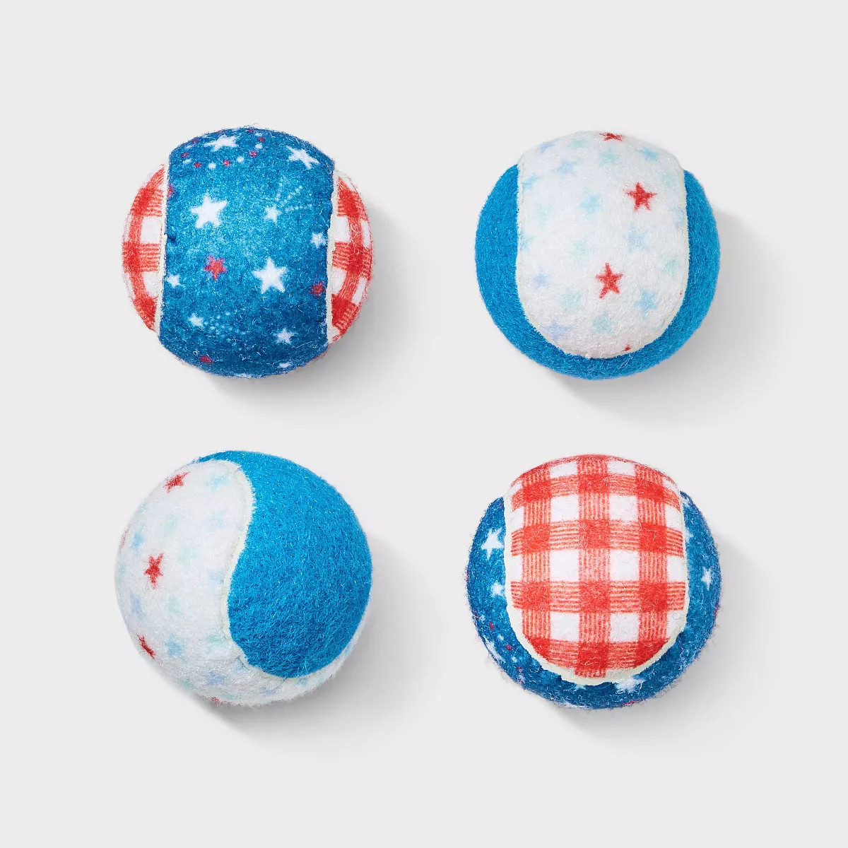 Americana Tennis Balls Dog Toy - Sun Squad™ White/Red/Blue 4pk | Target