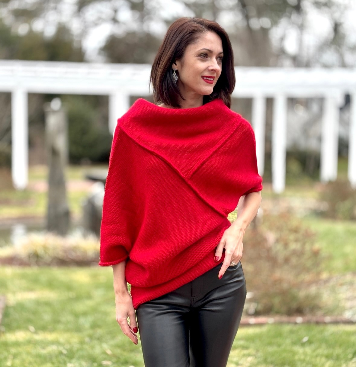 Red Lover Forever 💌 

1st styling of the Palmer Knit top from @marcellanyc paired with the stunning Donna earrings by  @pharaounbysergioandres #AD

Both pieces add just the right amount of chic to my effortless evening ensemble. 

♥️ The sweater has a slightly sexy V-back detail (swipe ⏪ to see it) 

🖤 The Donna cocktail earrings are lightweight and the perfect touch of glam to any look 
 
Pumps  @rogervivier 
Recycled Leather Pants @agolde 
@shiksonabeauty 💄

Shop all via 🔗 in bio + stories 

#ootn #redlover #♥️