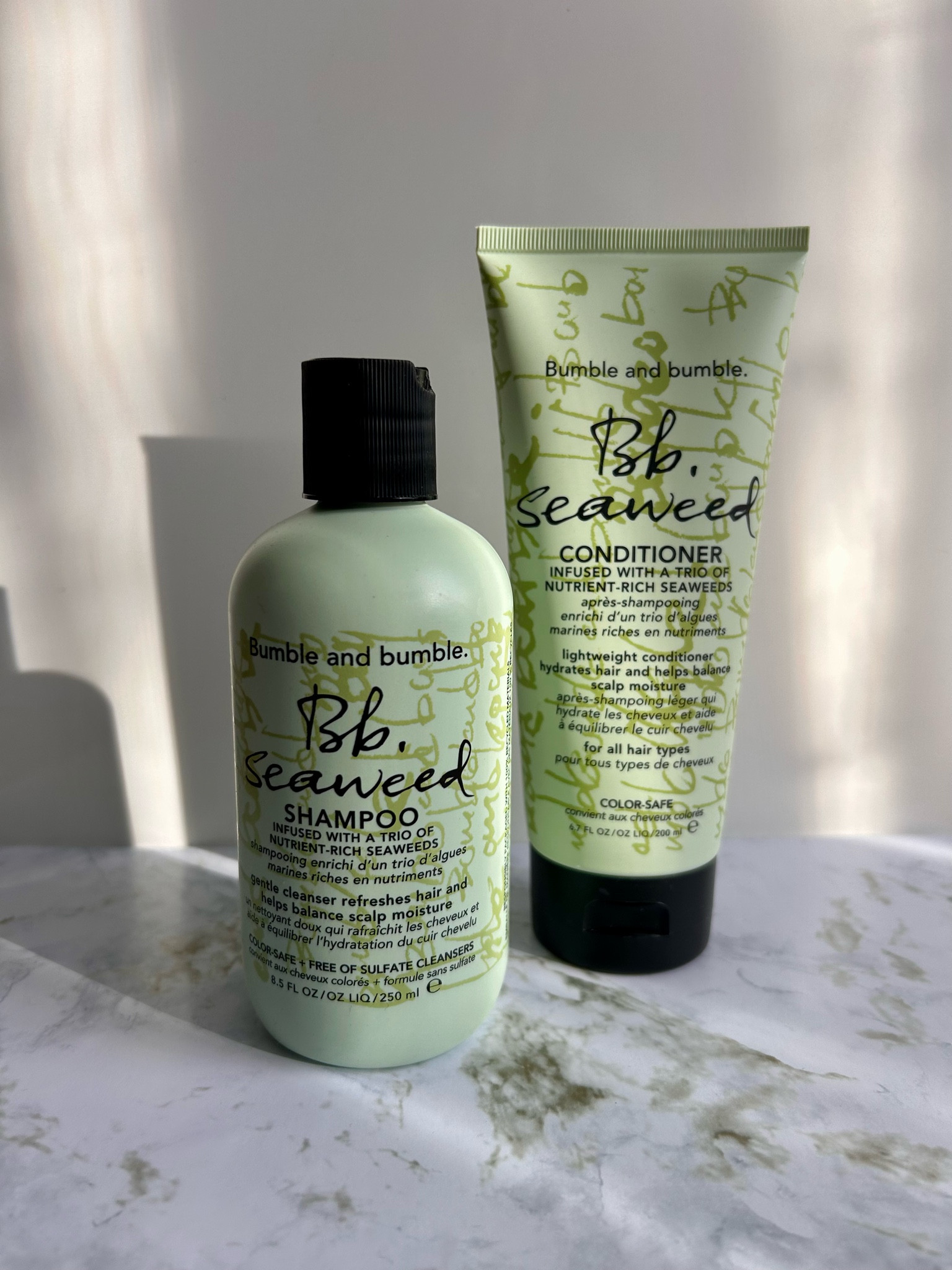 Care for your hair using Bumble and Bumble’s Seaweed Shampoo and Conditioner 

These products help to gently cleanse your scalp while also keeping it balanced and hydrated.



#LTKU #LTKGiftGuide #LTKBeauty