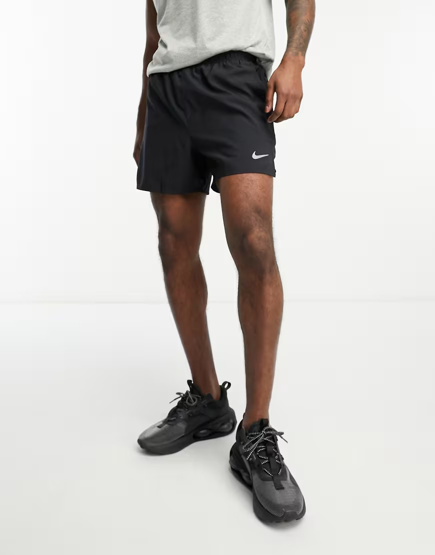 Nike Running Dri-FIT Challenger 5-inch shorts in black | ASOS (Global)