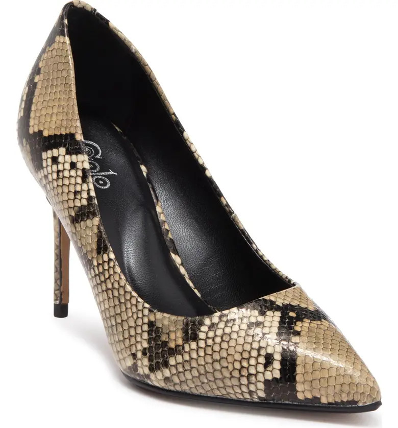 Eva Leather Snakeskin Print Pump | Nordstromrack | Nordstrom Rack