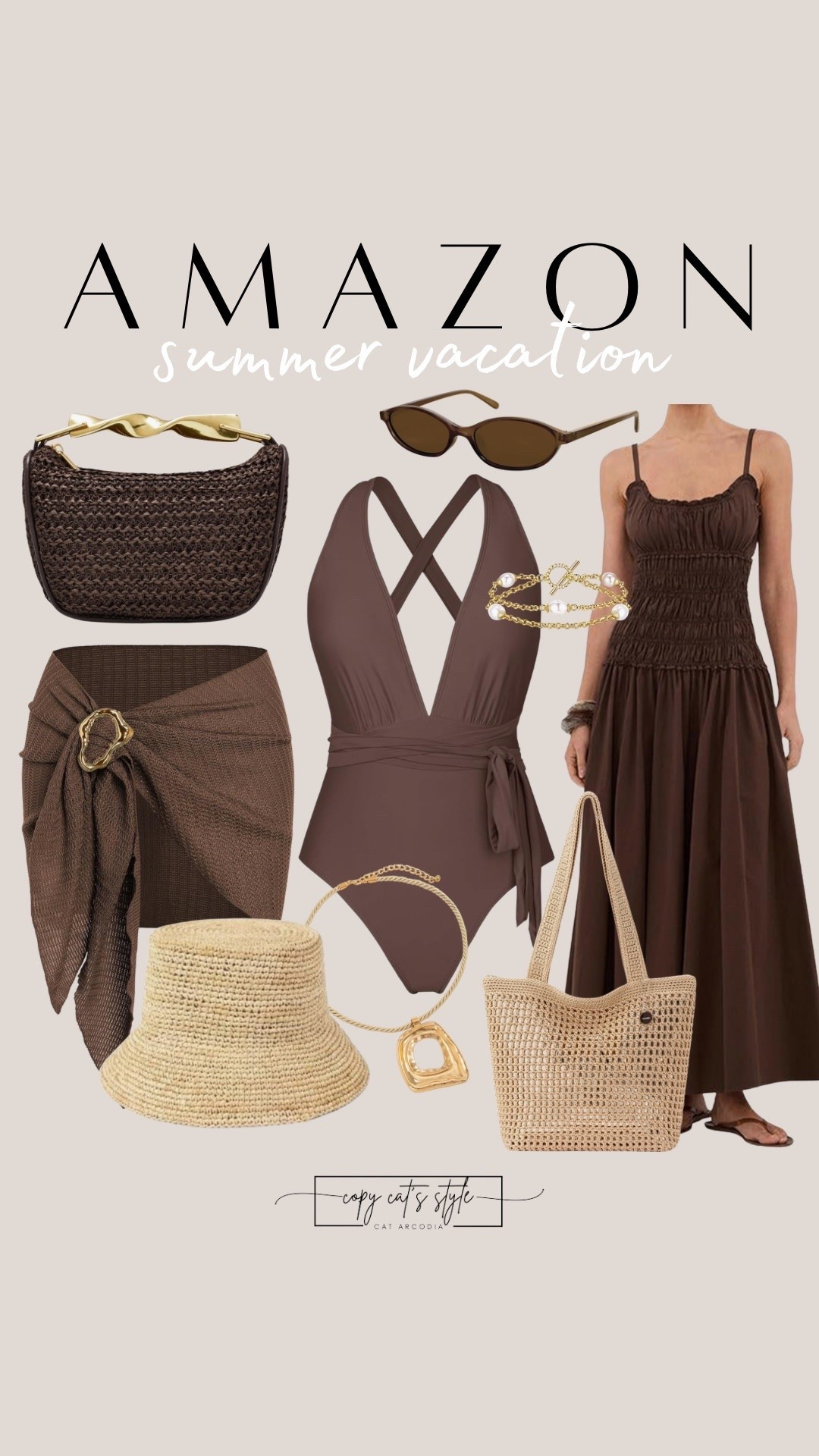 Amazon summer vacation style. Resort style, Amazon swim, summer bags, summer hats, summer dresses, summer accessories

#LTKOver40 #LTKMidsize #LTKSwim