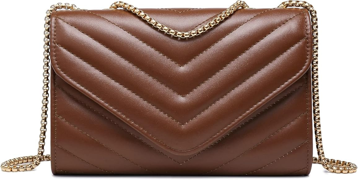 Dasein Women Small Quilted Crossbody Bags Stylish Designer Evening Bag Clutch Purses and Handbags... | Amazon (US)