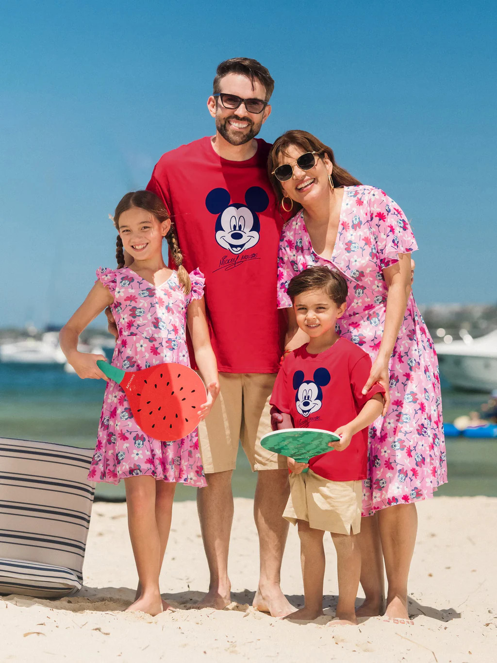 Disney Mickey & Friends Family Matching Mickey & Minnie Mouse floral-themed sets Red | PatPat