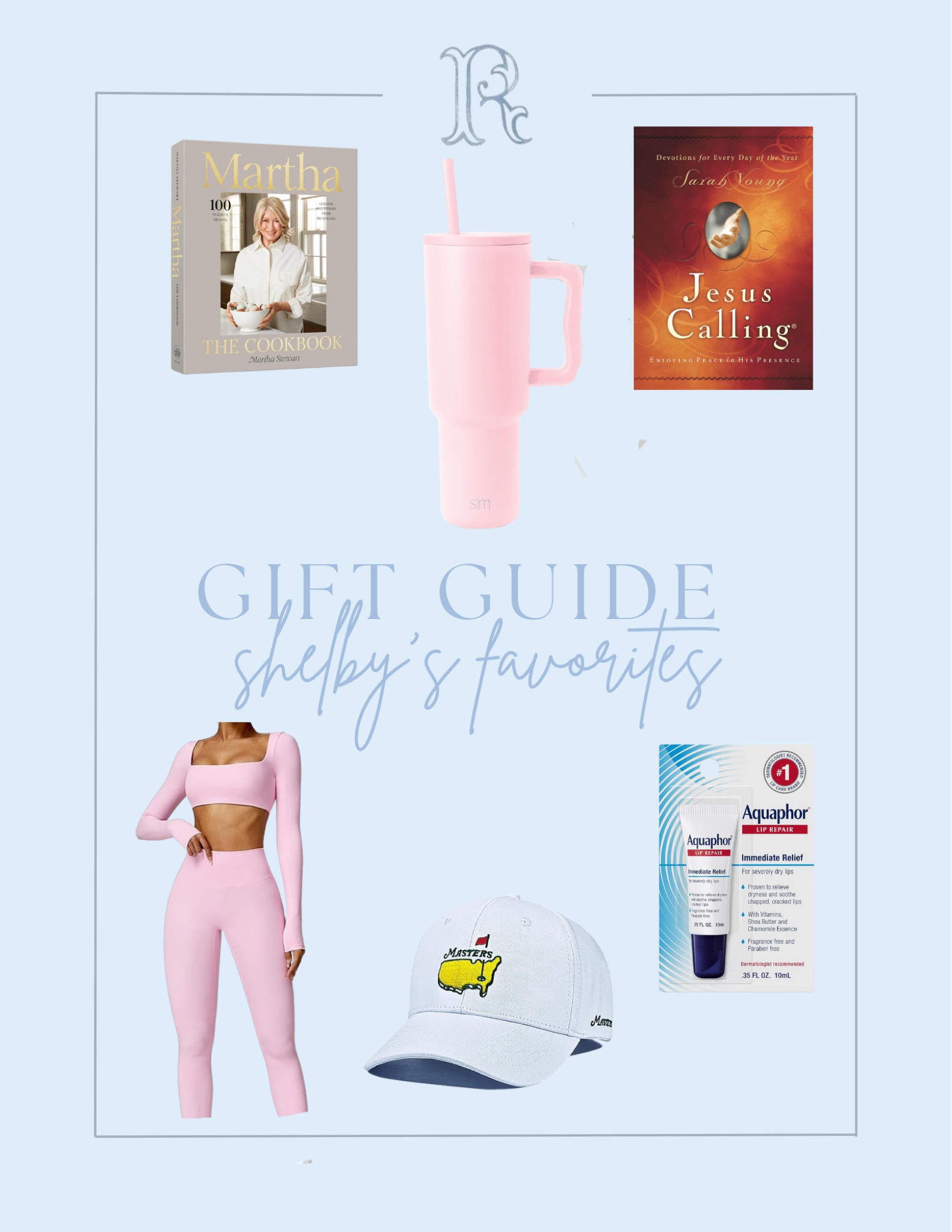 Shelby’s Favorites Gift Guide 

Gift guide | gift ideas | gift for her | gifts for sister | simply modern | Pilates set | amazon finds | amazon gifts | 

#LTKGiftGuide #LTKSeasonal #LTKU