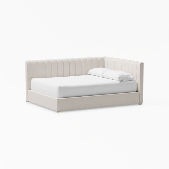 Avalon Upholstered Corner Storage Bed | Pottery Barn Teen
