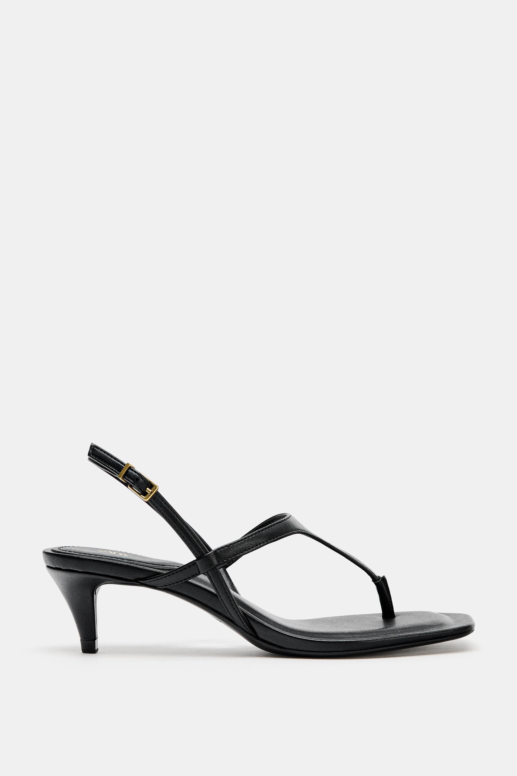 STRAPPY LEATHER SANDALS | Zara US