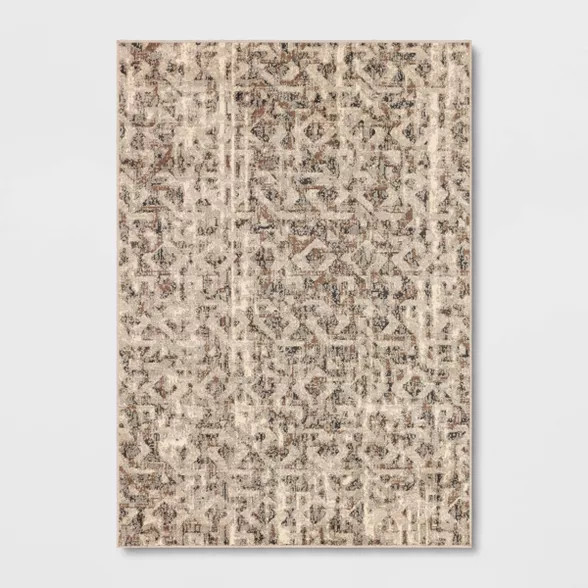 Cashmere Geo Area Rug Gray - Threshold™ | Target