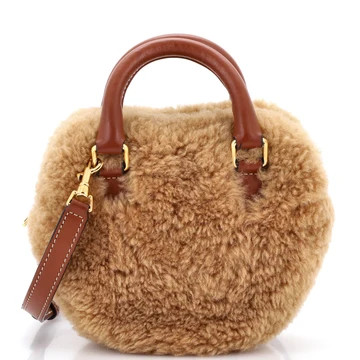 Heart Bag Shearling with Leather Medium | Rebag