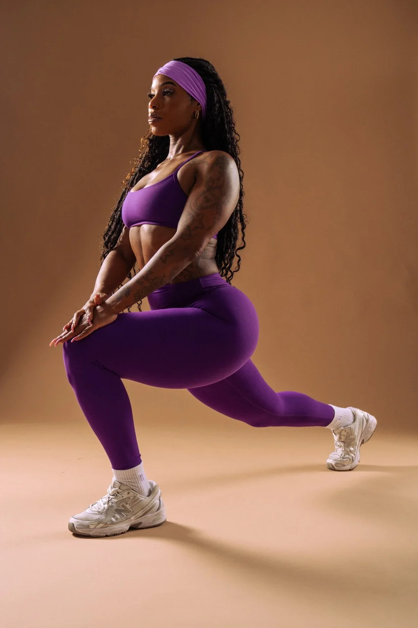 Micro Legacy Legging - Grape Jelly | Buffbunny Collection