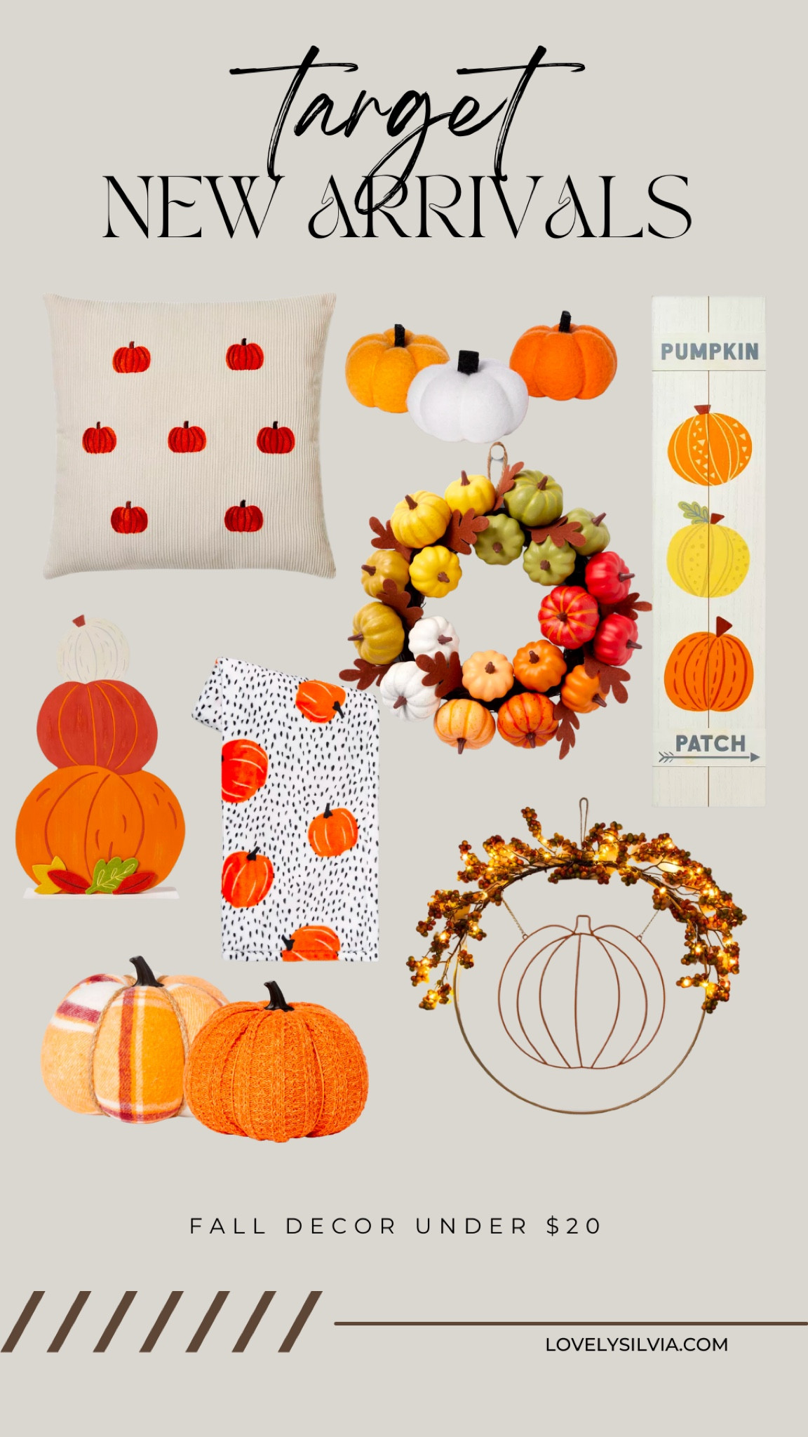 Fall decor under $20!

fall decor, fall home decor, new target arrivals, Target new arrivals, home decor, pumpkins, fall throw, fall wreath, fall pillows

#LTKhome #LTKSeasonal #LTKunder50