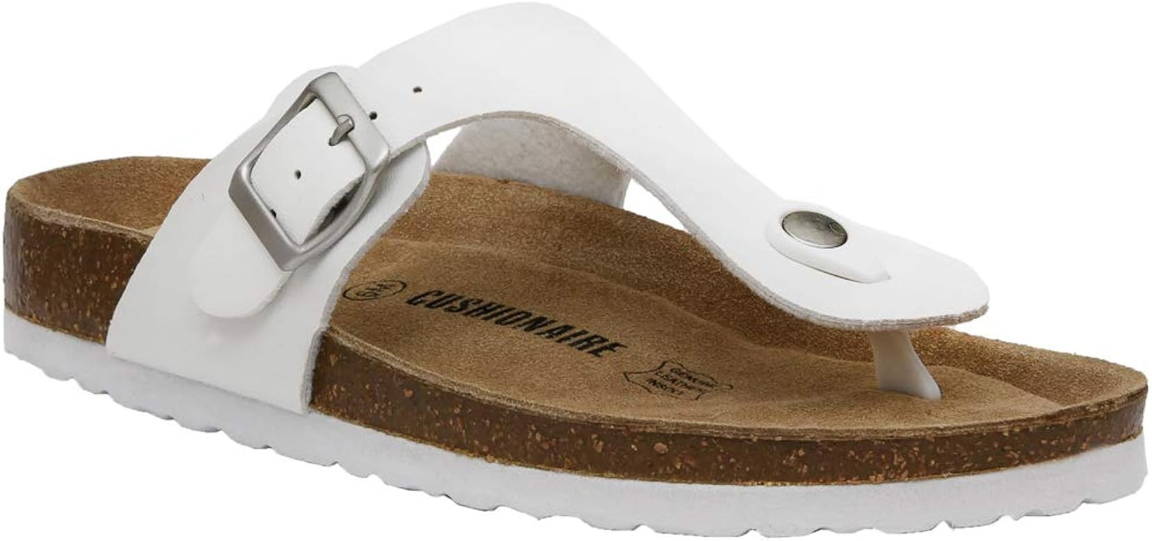CUSHIONAIRE Women's Leah Cork footbed Sandal with +Comfort | Amazon (US)