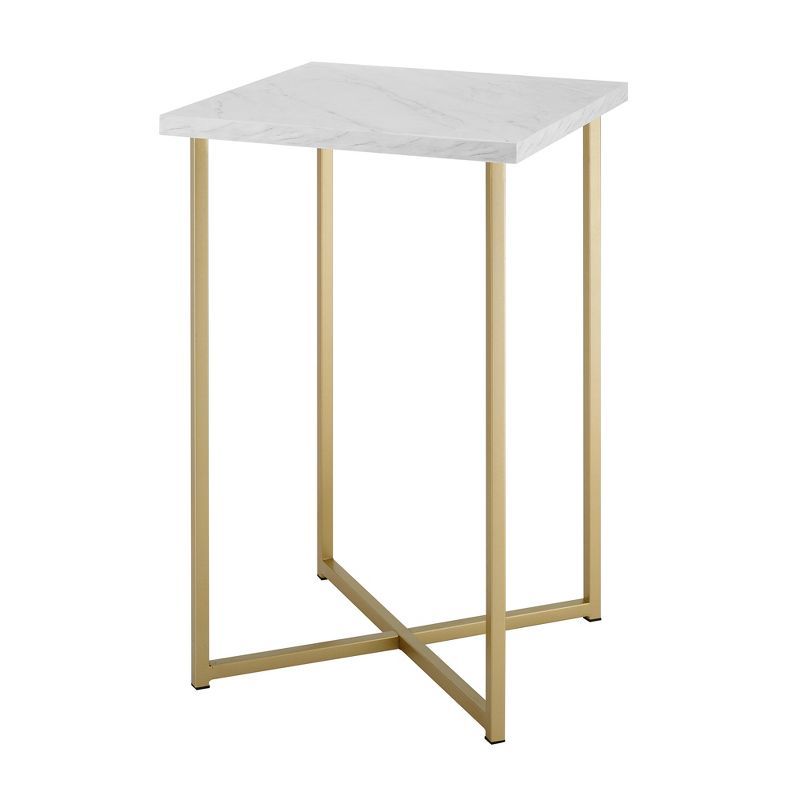24" Maxwell Two-Tone Glam Side Table - Saracina Home | Target