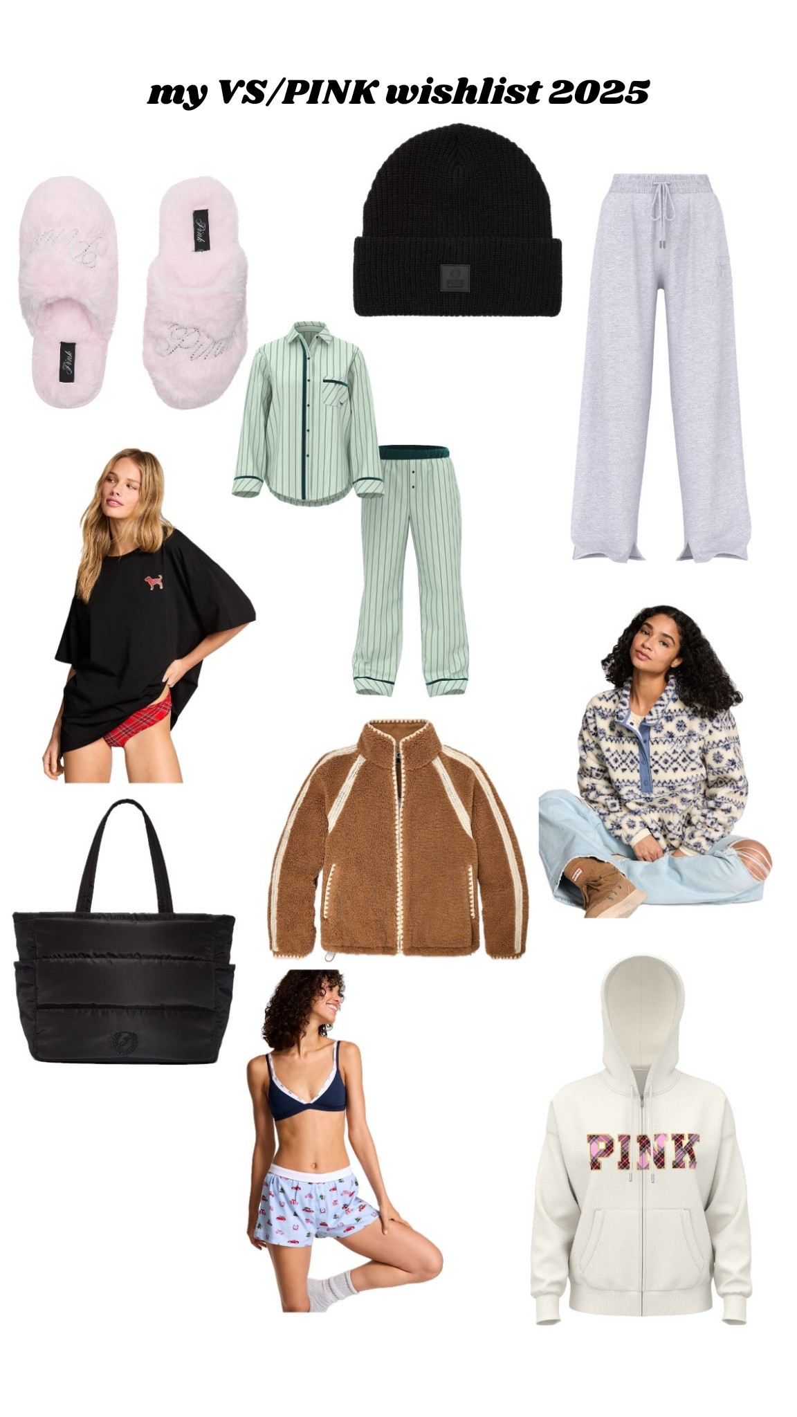 what’s on my VS/PINK wishlist !!! everything cozy + perfect to keep you warm and feeling cute during winter season ❄️🫶🏻✨

#LTKSeasonal #LTKGiftGuide #LTKHoliday
