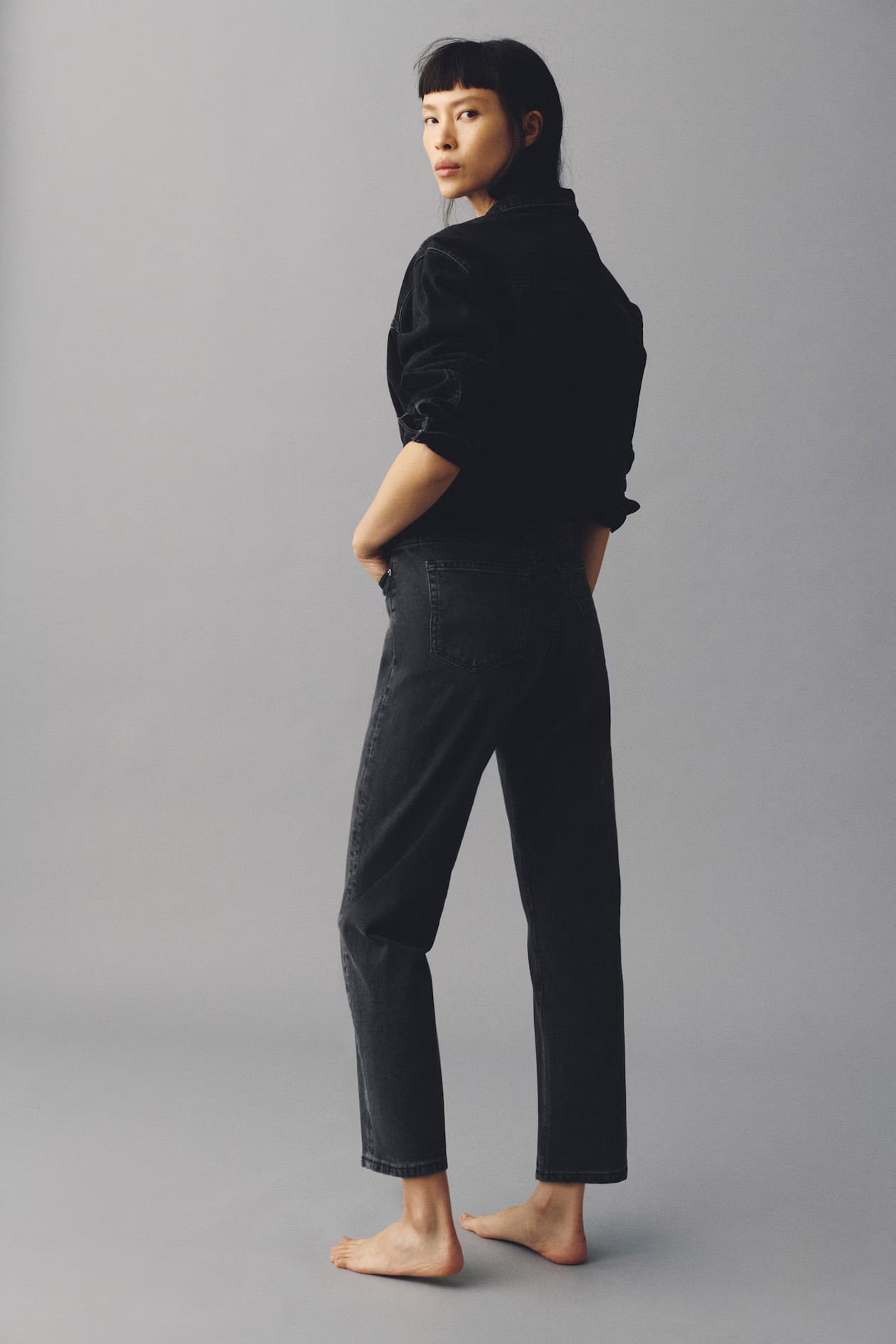 Mom Slim Fit High Waist Ankle Jeans | H&M (UK, MY, IN, SG, PH, TW, HK)