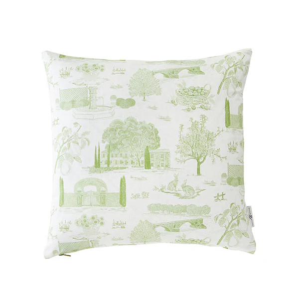 Citron Provence Toile Pillow | Caitlin Wilson Design
