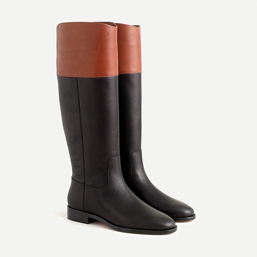 Tall leather riding boots | J.Crew US