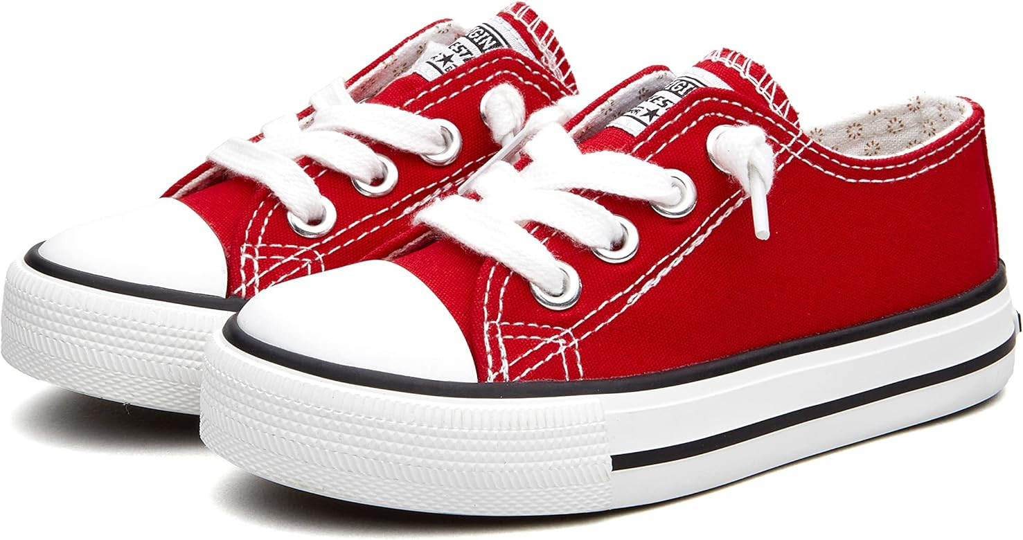 Weestep Toddler Little Kid Boys and Girls Classic Cotton Slip On Sneakers | Amazon (US)