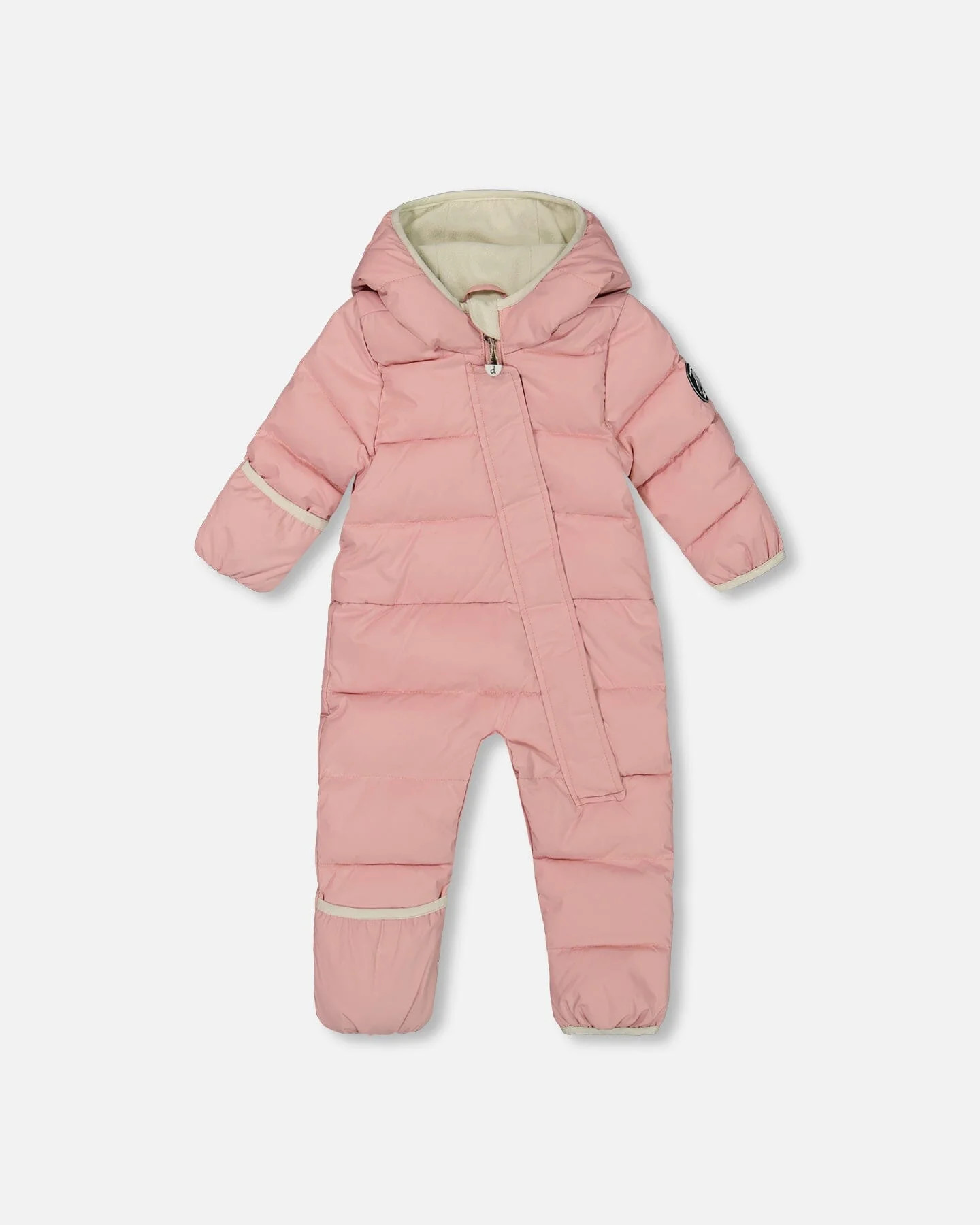 One-Piece Compressible Snowsuit Pink For Baby | Shop Simon
