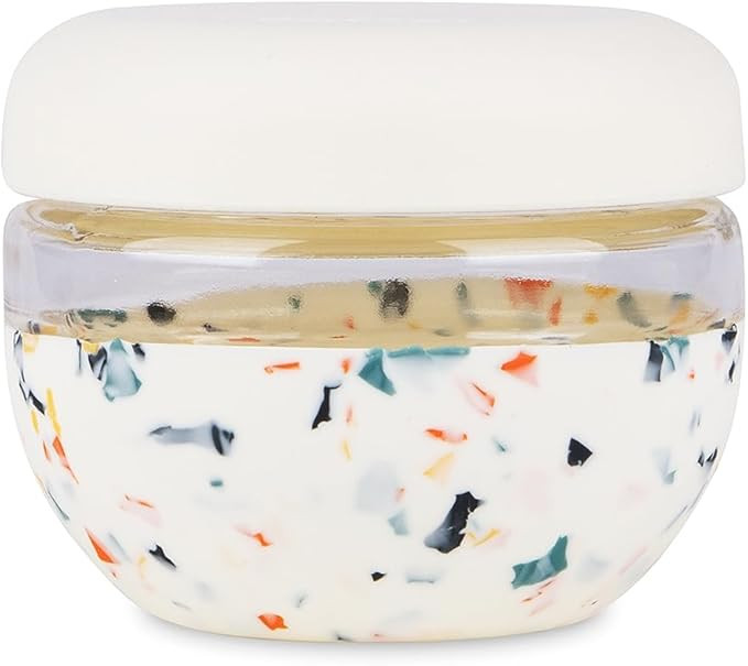 W&P Porter Seal Tight Glass Food Storage Container with Lid, Terrazzo Cream 16oz, Leak & Spill Pr... | Amazon (US)