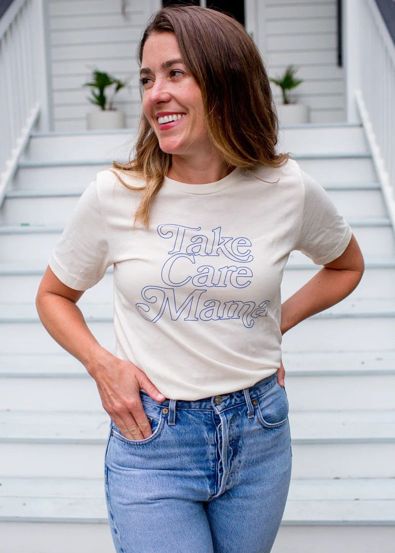 Liz Adams X Alice & Wonder - Take Care Mama T-Shirt | Alice & Wonder