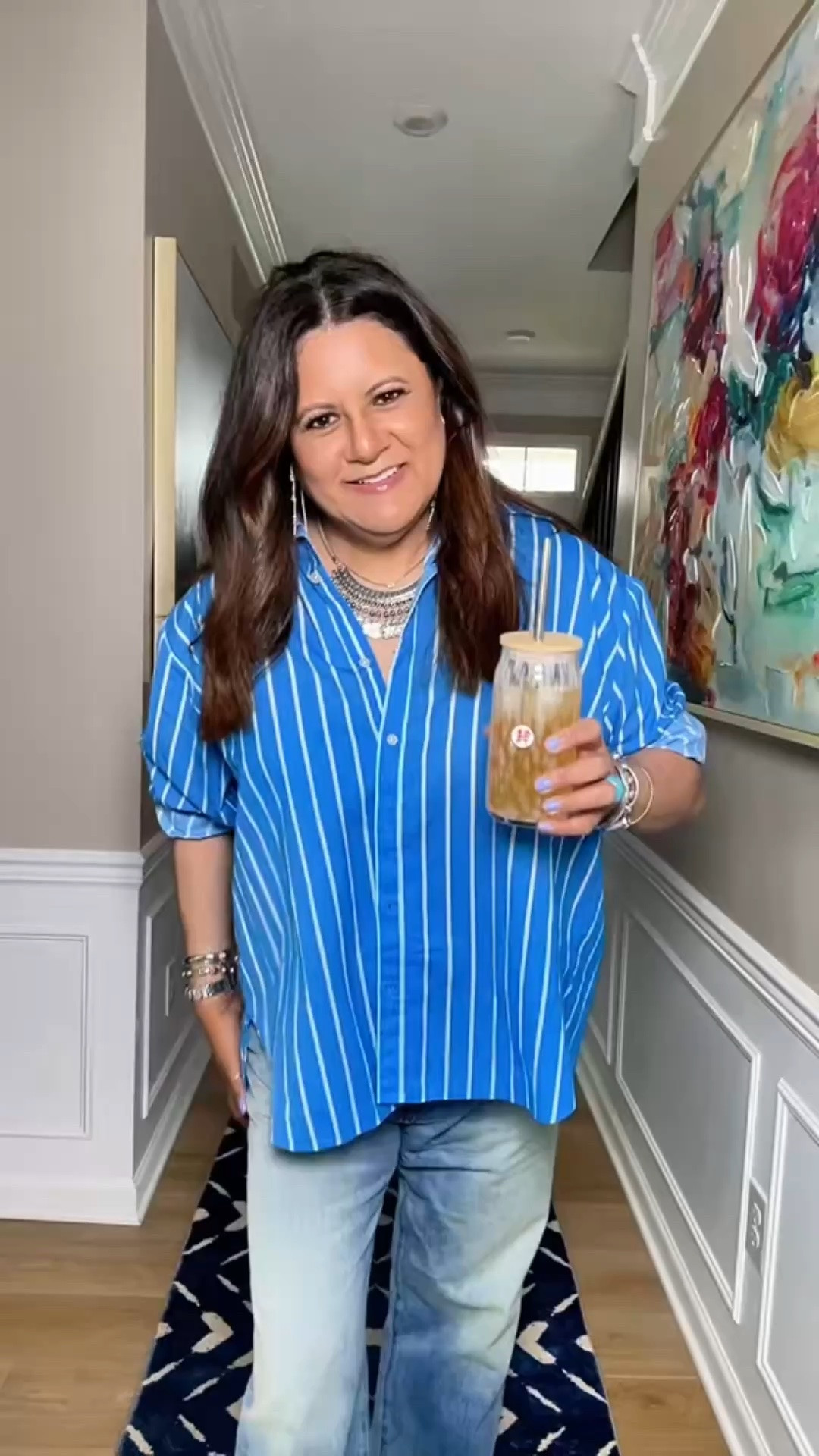Easy outfit but a statement necklace elevates

#LTKOver40 #LTKMidsize #LTKootd