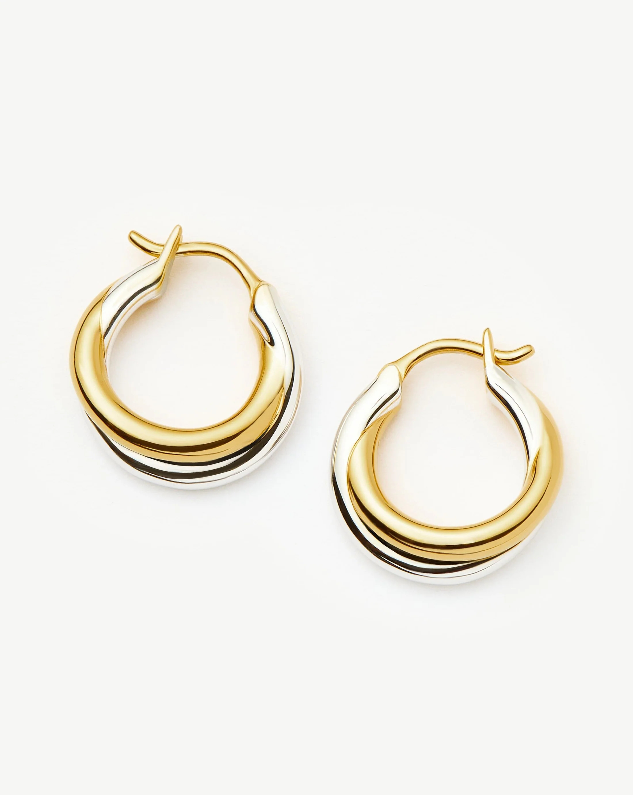 Lucy Williams Entwine Small Hoop Earrings | Mixed Metal | Missoma US