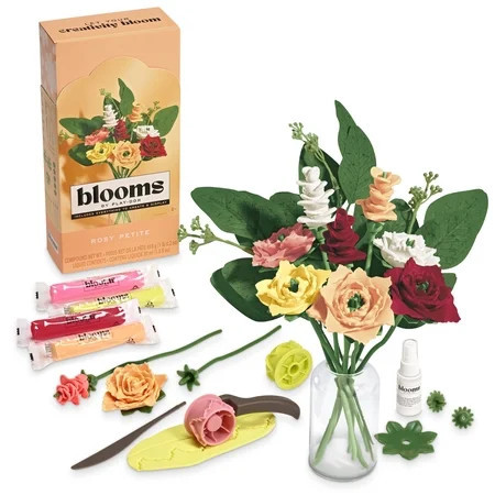 Blooms by Play-Doh Rosy Petite Flower Bouquet Arts & Crafts Kit for Adults | Walmart (US)