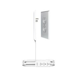Inverted 8 ft. 3-Outlet Cord and Plug Concealer with Cord Management Kit | The Home Depot