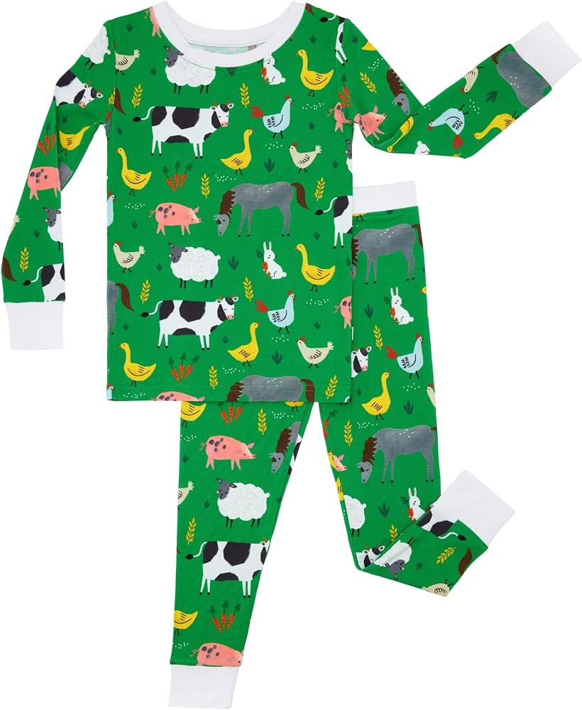 Little Sleepies Two-Piece Pajama Set for Boys & Girls, Soft Viscose from Bamboo Toddler Pajamas f... | Amazon (US)