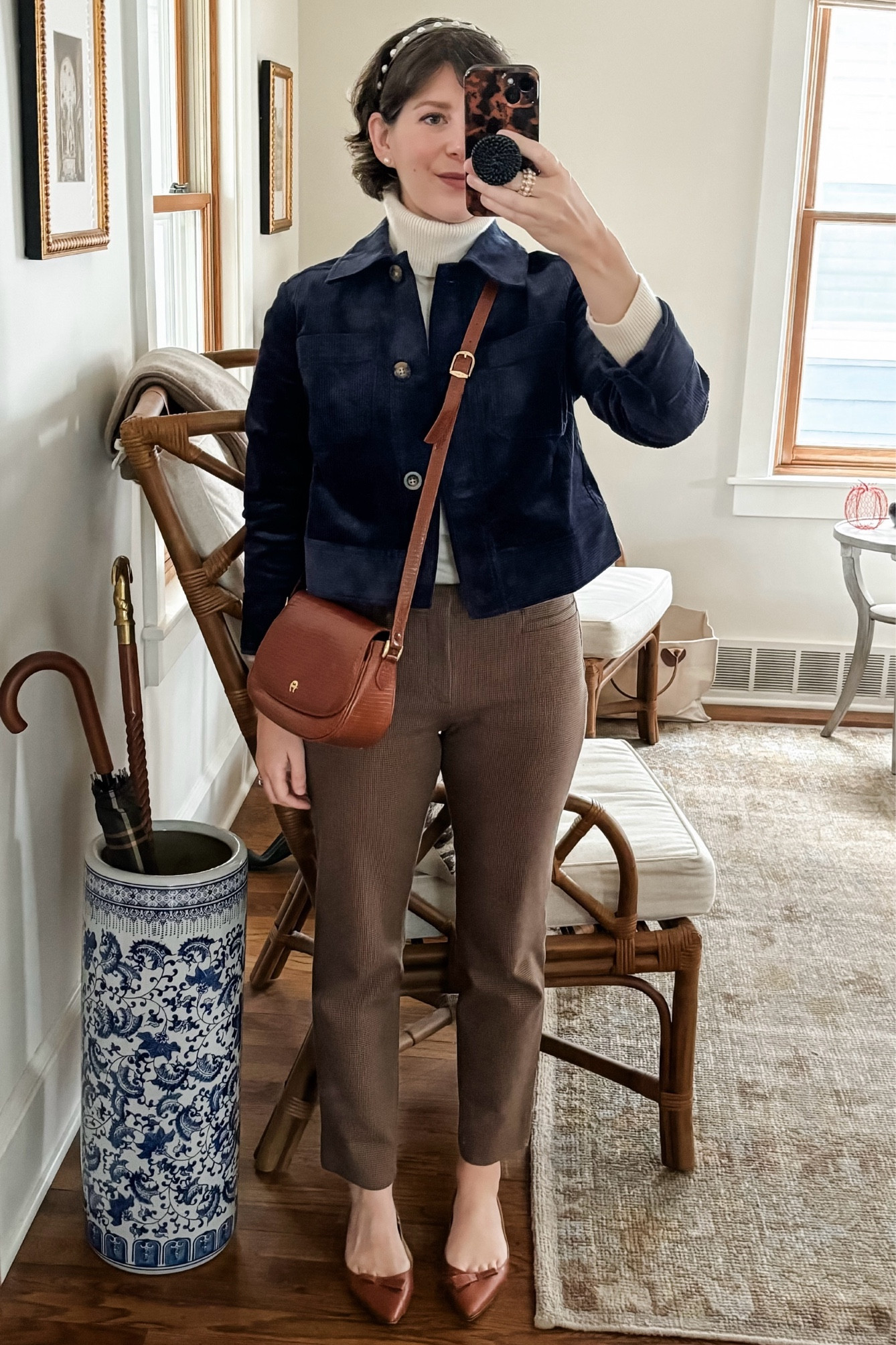 Plaid pants, cashmere turtleneck sweater, and a corduroy jacket. Couldn’t pick a more autumnal outfit 🍂🍁

#LTKstyletip #LTKSeasonal #LTKover40