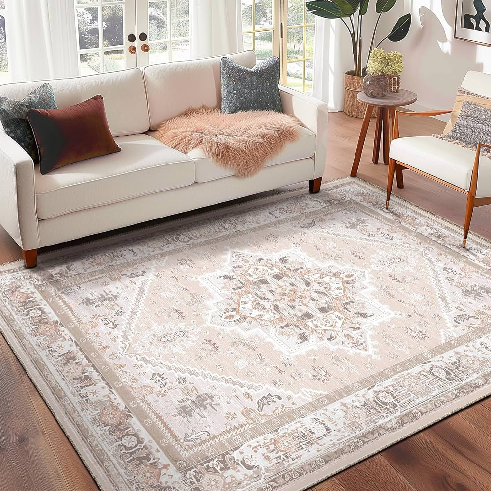 BESTSWEETIE Area Rugs 8x10 Rug for Living Room, Washable Rug 8x10, Non Slip Water Repellent Floor... | Amazon (US)