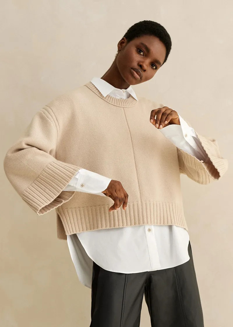 Merino Cashmere Layering Jumper + Snood | ME+EM Global (Excluding US)