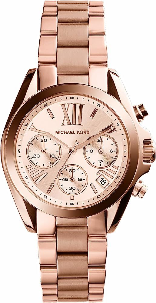 Michael Kors Mini Bradshaw Stainless Steel 36mm Chronograph Watch | Amazon (US)