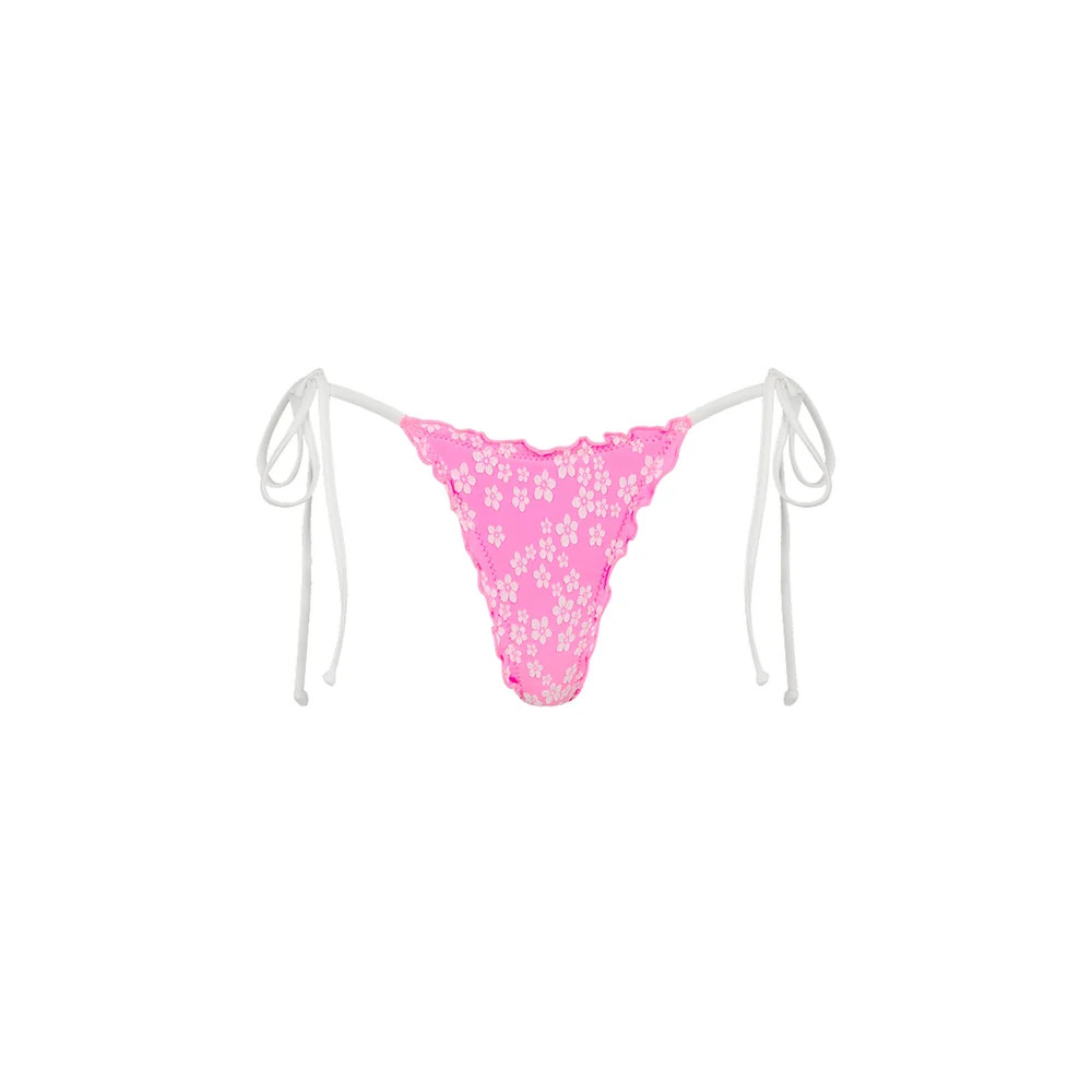 Lettuce Edge Thong Tie Bikini Bottom - Sugar Sprinkle | Kulani Kinis US