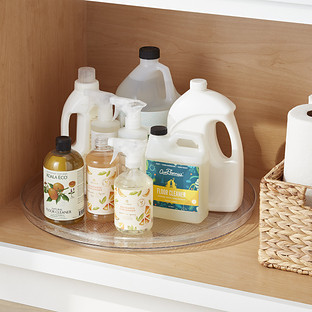 Everything Organizer® Shallow Large Turntable Clear | The Container Store