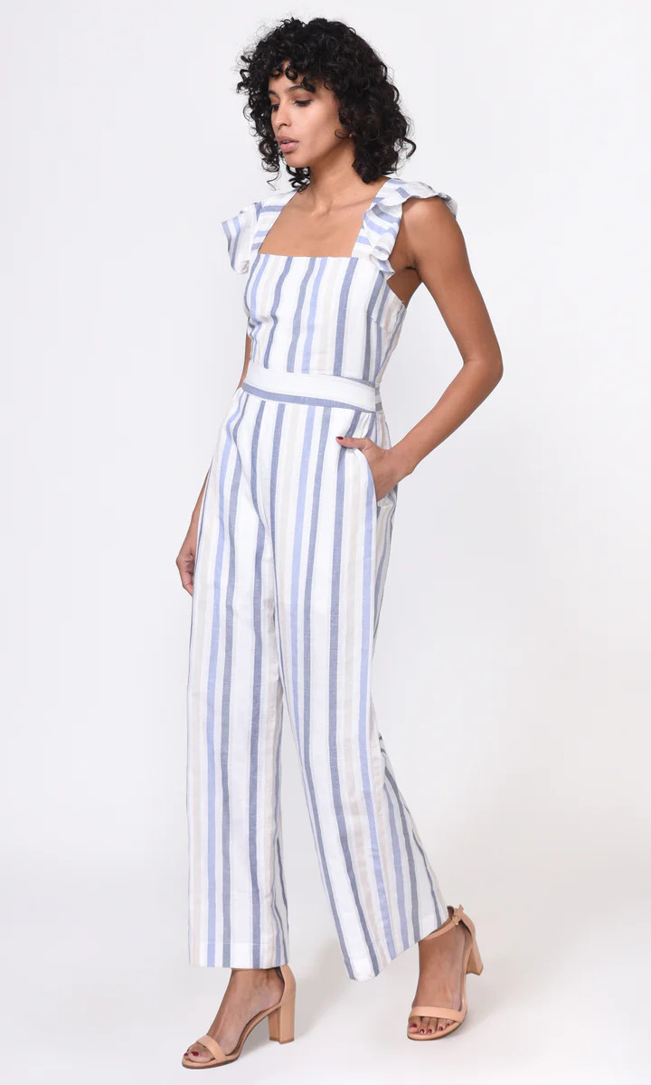 Nivani Linen Jumpsuit | Greylin Collection | Women's Luxury Fashion Clothing 