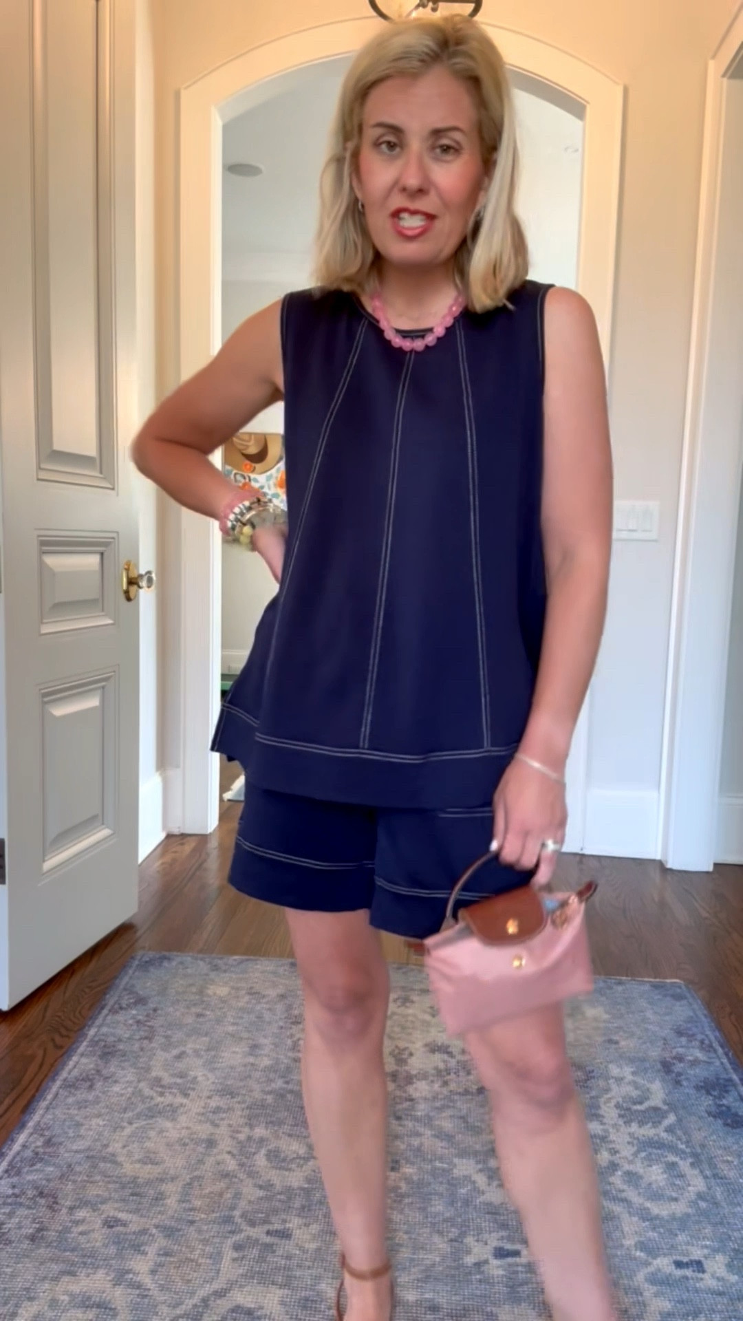 I’m obsessed!! I have a similar pink set from another brand but I think I like this one better! Y’all will die at the price! I’m in a small and 8 sandal tts. 

#LTKdayinmylife #LTKspring #LTKmomlife