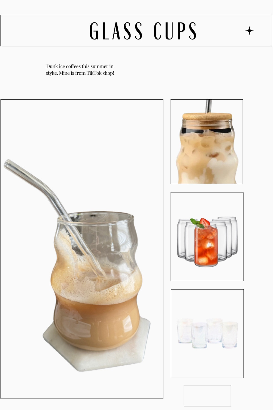 let’s have ice coffee this summer with cute cups! 🫶🏻 (Mine is from TikTok shop) 

#LTKHome #LTKGiftGuide