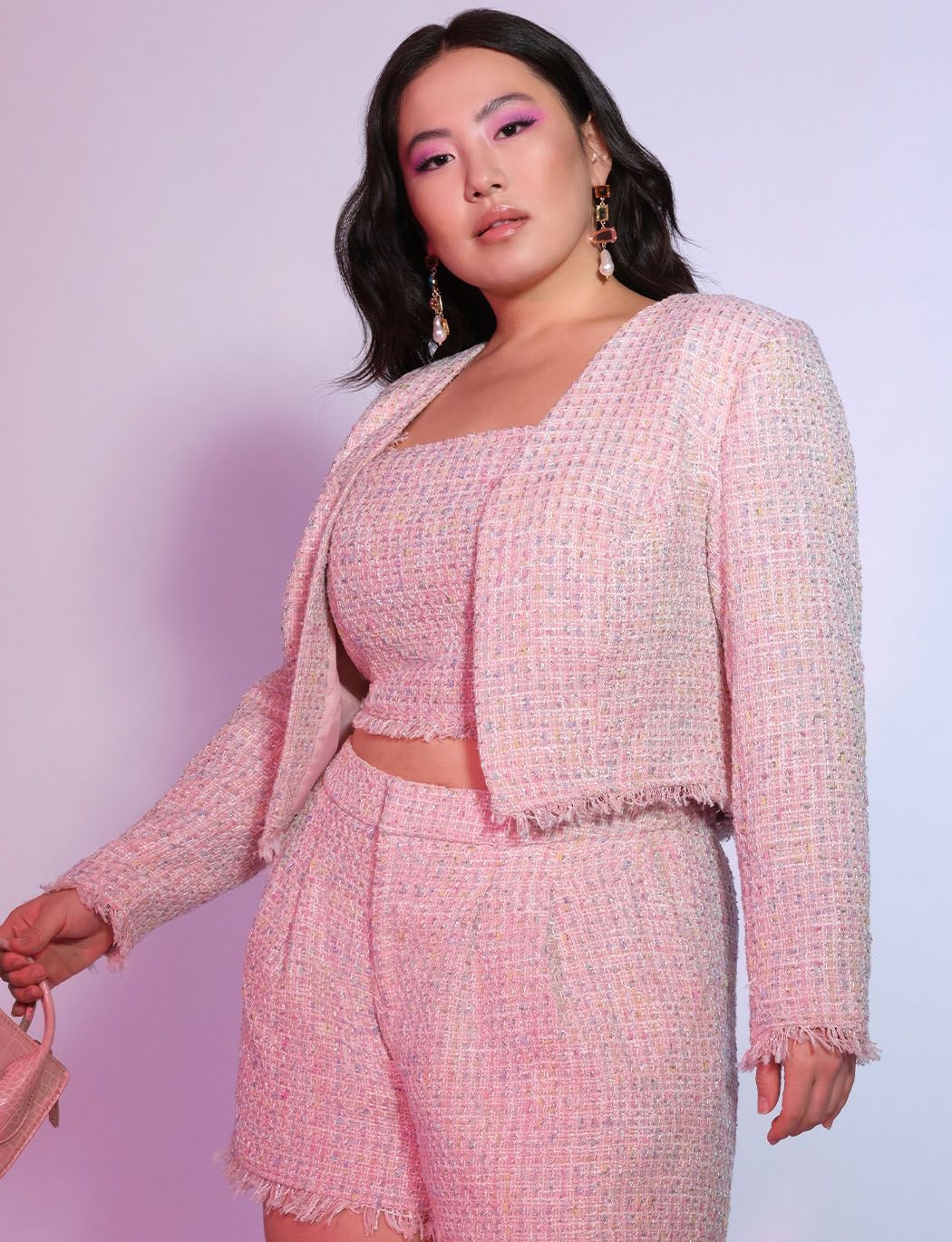 Tweed Bolero Jacket | Women's Plus Size Coats + Jackets | ELOQUII | Eloquii