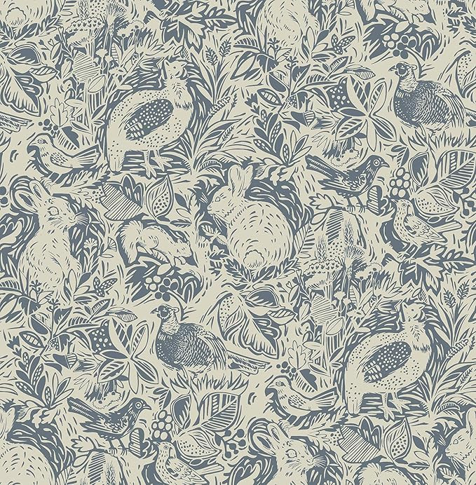 NuWallpaper Blue Terrene Peel and Stick Wallpaper (NUS3622) | Amazon (US)