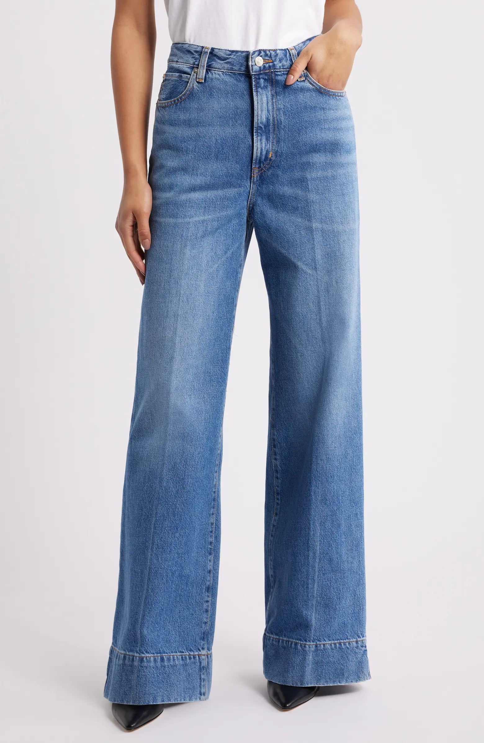 The Slice High Waist Flare Jeans | Nordstrom